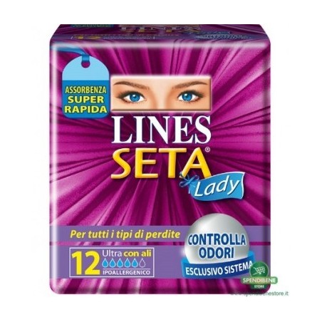 Lines Seta Ultra Lady Ali 12 Pezzi