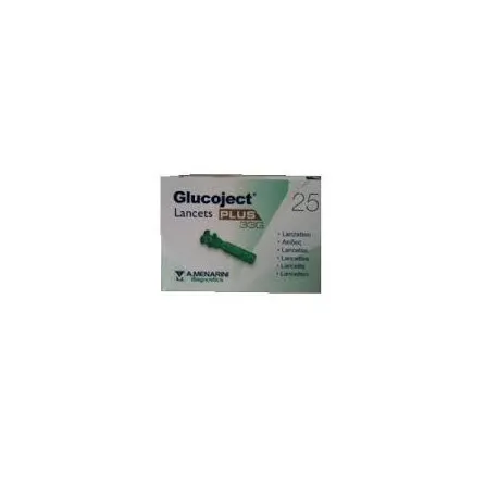 Glucoject Lancet Plus 25 Lancettte G33 per autocontrollo glicemia