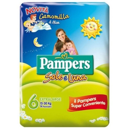 Pampers Sole & Luna Flash Xl 14 Pezzi