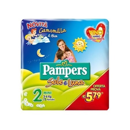 Pampers Sole & Luna Flash Mini 21 Pezzi