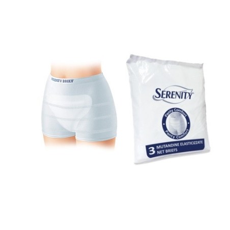 Serenity Mutandina A Rete Panty Comfort L 3 Pezzi