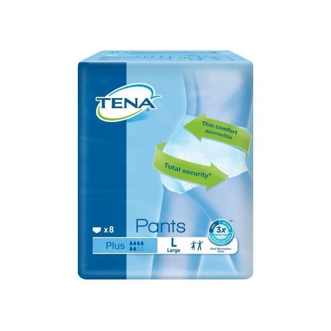 Tena Pants Plus Pannolone L 8 Pezzi