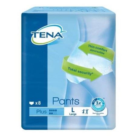 Tena Pants Plus Pannolone L 8 Pezzi