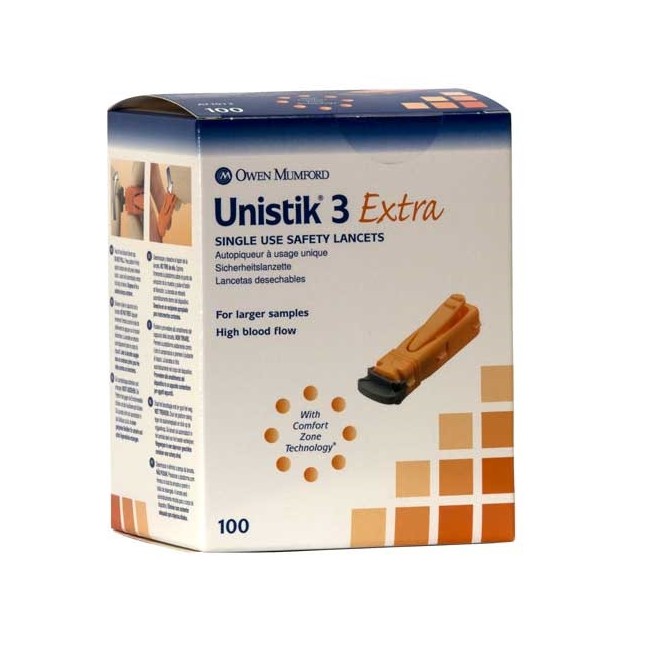 Unistik 3 Extra 100 Lancette