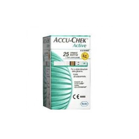 Accu-chek Active Strips 25 Pezzi