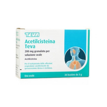 Acetilcisteina Teva*30 Buste 200mg