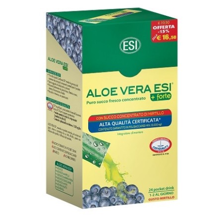 Esi Aloe Vera Drink Mirtillo 24 Pocket 20 Ml