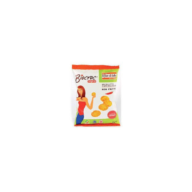 Fior Di Loto Biocroc Mini Gallette Mais Paprika 40g