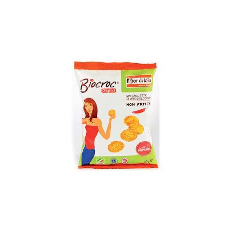 Fior Di Loto Biocroc Mini Gallette Mais Paprika 40g