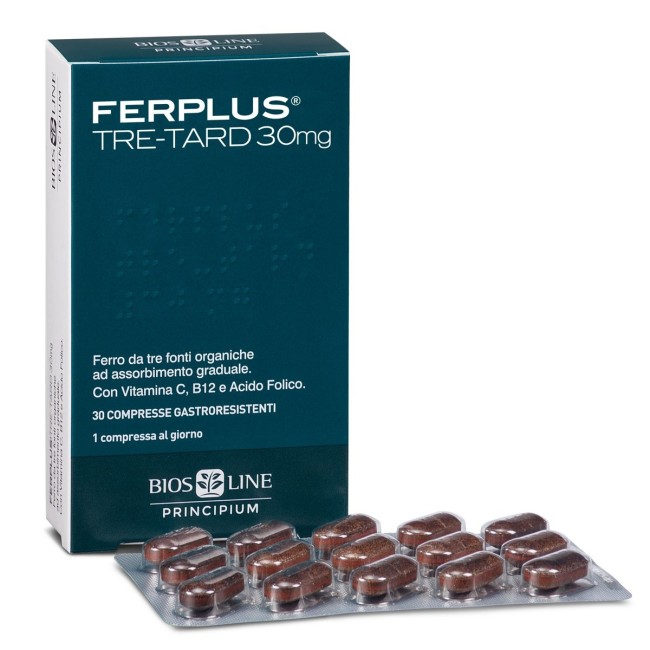 Biosline Ferplus Tre-tard 30 Compresse