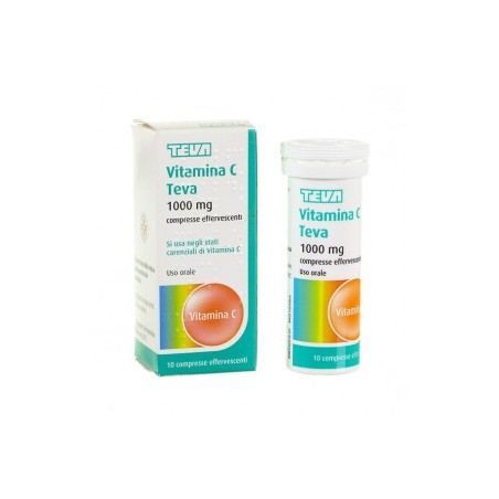 Vitamina C Teva* 10 Compresse Effervescenti 1g