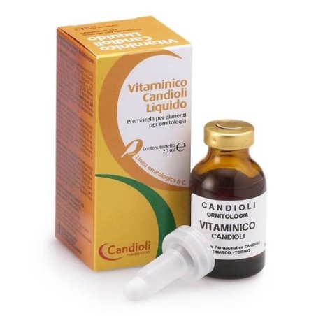 Candioli Vitaminico Liquido 20ml Per Uccelli