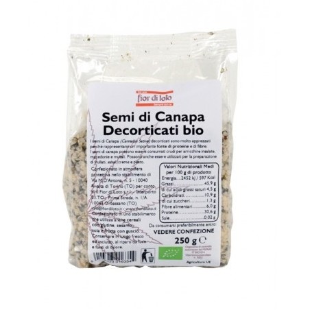 Fior Di Loto Semi Di Canapa Decorticati Biologici 250g