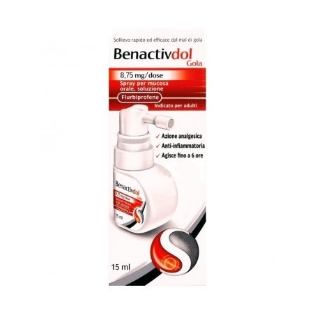 Benactivdol Gola Spray Mucosa Orale 15ml