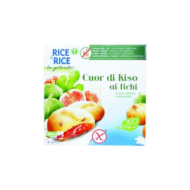 Rice&rice Biscotti Cuor Di Riso Ai Fichi Senza Glutine 6x33g