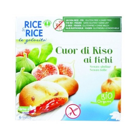 Rice&rice Biscotti Cuor Di Riso Ai Fichi Senza Glutine 6x33g