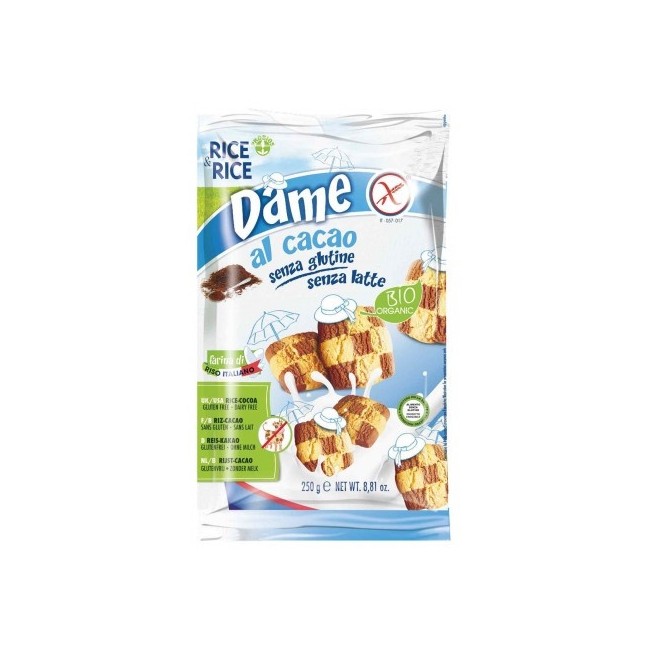 Rice&rice Biscotti Dame Al Cacao Senza Glutine 250g