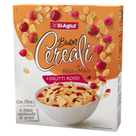 Biaglut Buon Cereali Fiocchi Riso&mais Ai Frutti Rossi 275g