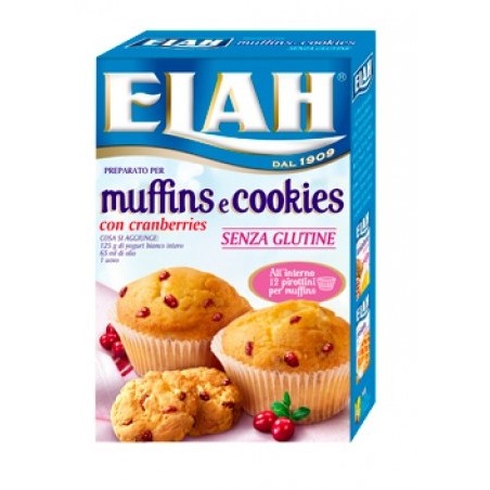 Elah Preparato Muffins E Cookies Senza Glutine 15 Pirottini