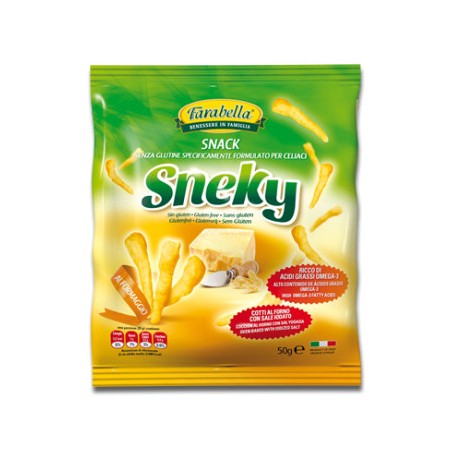 Farabella Sneky Snack Salati Al Formaggio Senza Glutine 50g