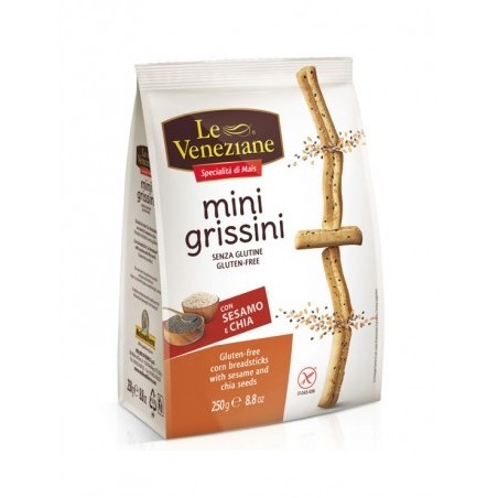 Le Veneziane Mini Grissini Con Sesamo E Chia 250g