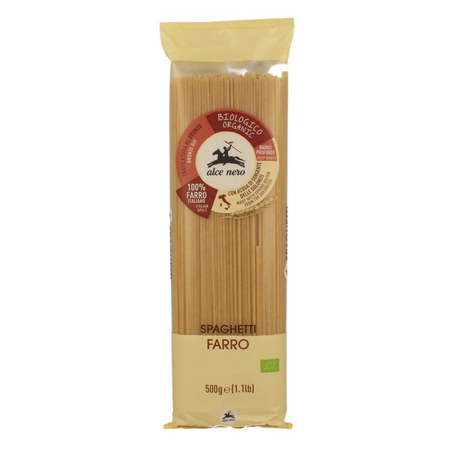 Alce Nero Spaghetti 100% Farro Italiano Biologici 500g