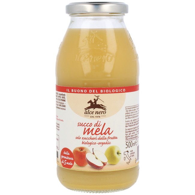 Alce Nero Succo 100% Mela Biologico 500ml