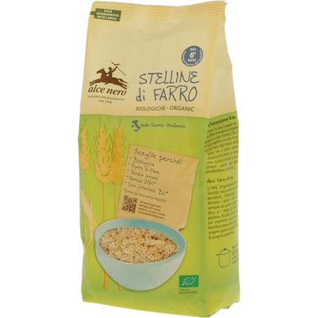 Alce Nero Stelline Di Farro Biologiche 500g