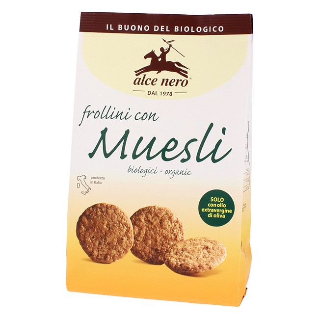 Alce Nero Frollini Con Muesli Biologici Organici 250g