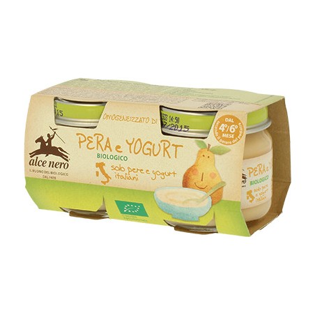 Alce Nero Omogeneizzato Pera E Yogurt 160g