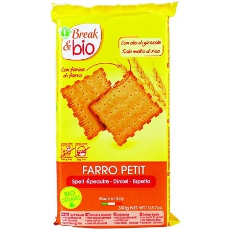 Break&bio Petit Di Farro Biscotti Biologici 300g