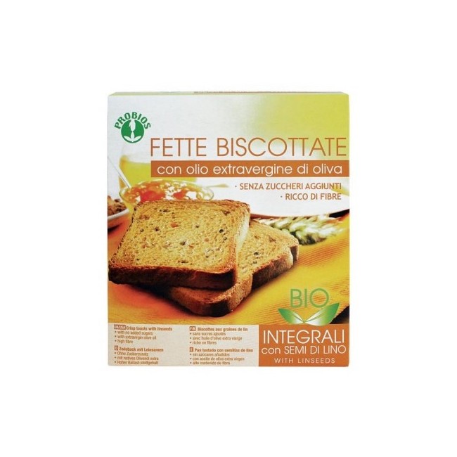 Probios Fette Biscottate Integrali Con Semi Di Lino