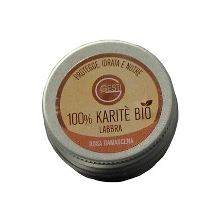 Gesti 100% Karite' Bio Per Labbra Alla Rosa Damascena