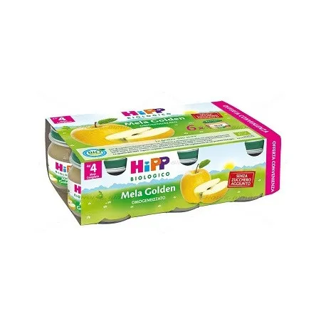 HIPP - Omogeneizzato Mela Golden - Confezione 6 X 80 G