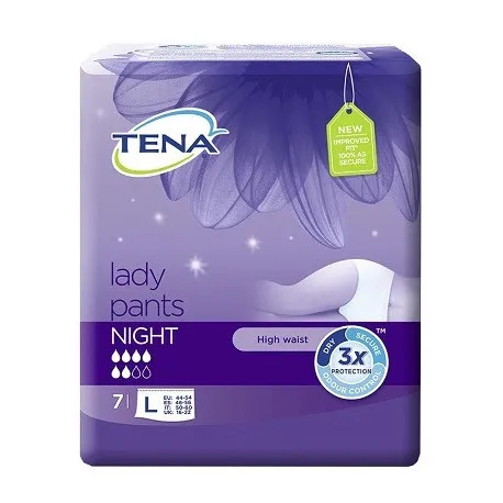 Tena Lady Pants Night Mutandina Assorbente Large 7 Pezzi - Para-Farmacia  Bosciaclub