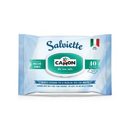 Camon Salviette Muschio Bianco 40 Pezzi