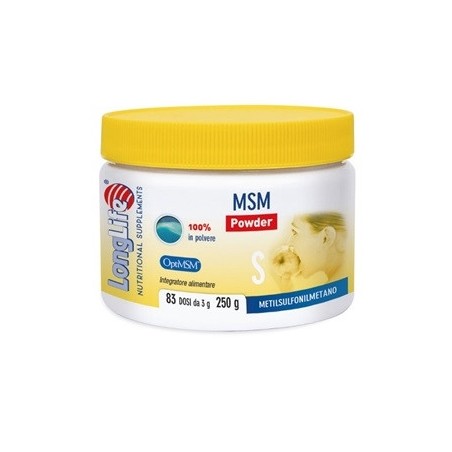 Longlife Msm Powder Integratore Alimentare 250g