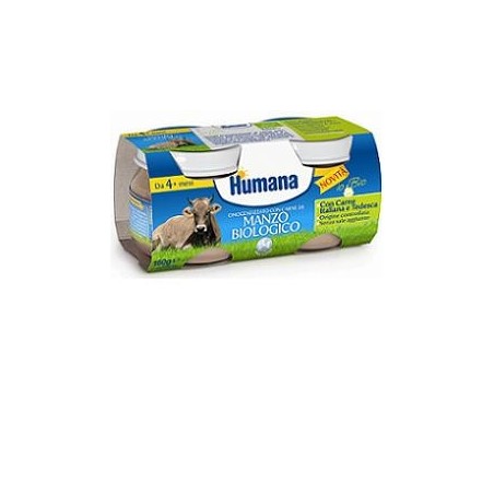 Humana Omogeneizzato Di Manzo Biologico 2x80g