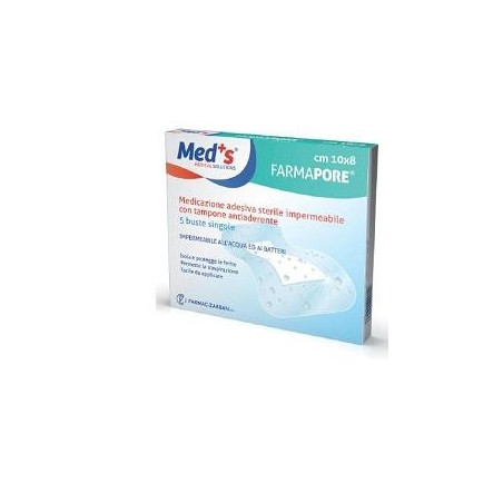 Meds Pore Medicazione 10x15cm 5 Pezzi