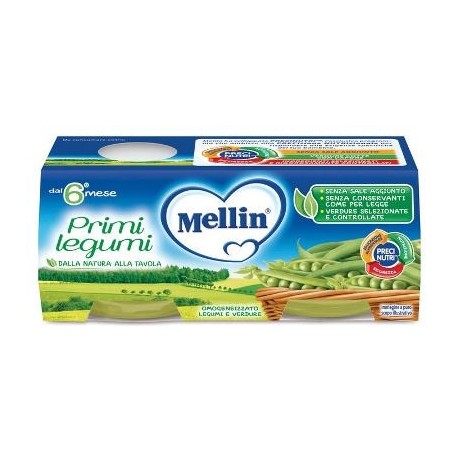 Mellin Omogeneizzato Primi Legumi 2x80g