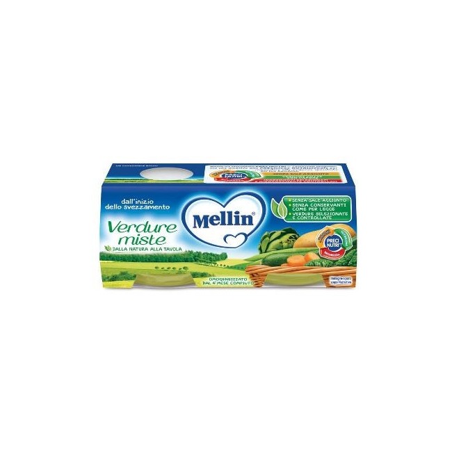 Mellin Omogeneizzato Di Verdure Miste 2x80g