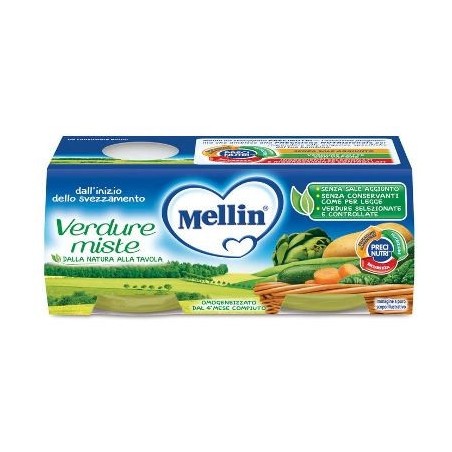 Mellin Omogeneizzato Di Verdure Miste 2x80g