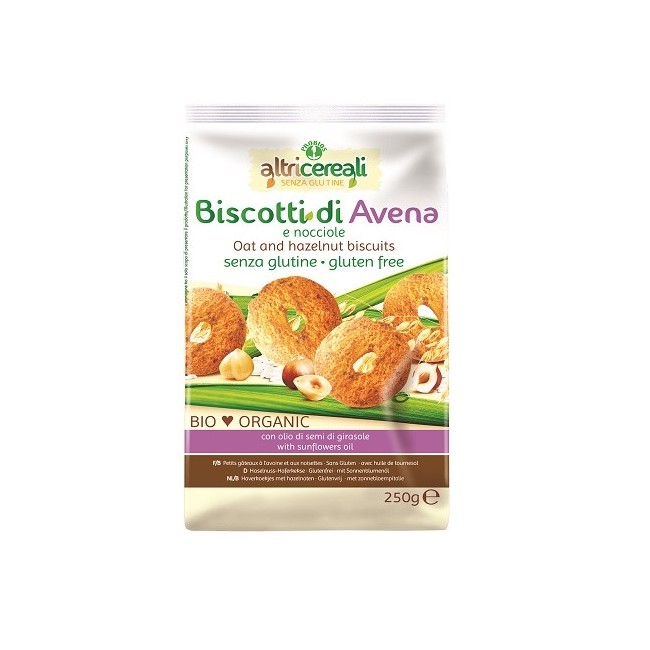 Altricereali Biscotti Di Avena E Nocciole Biologiche 250g