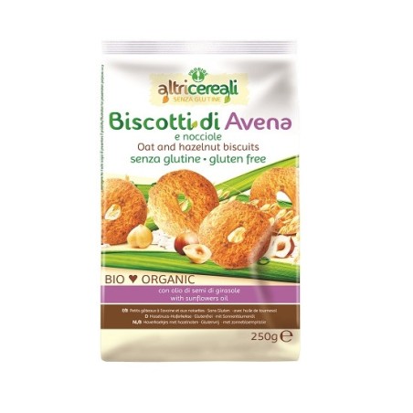 Altricereali Biscotti Di Avena E Nocciole Biologiche 250g