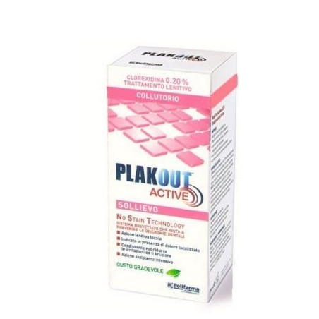 Polifarma Plakout Active Sollievo Collutorio 200ml