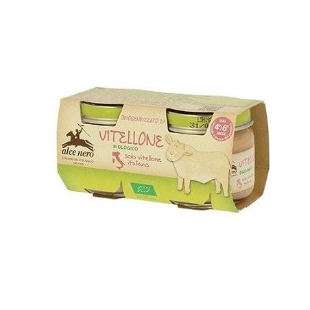 Alce Nero Omogeneizzato Di Vitellone Baby Food Bio 2 X 80 G