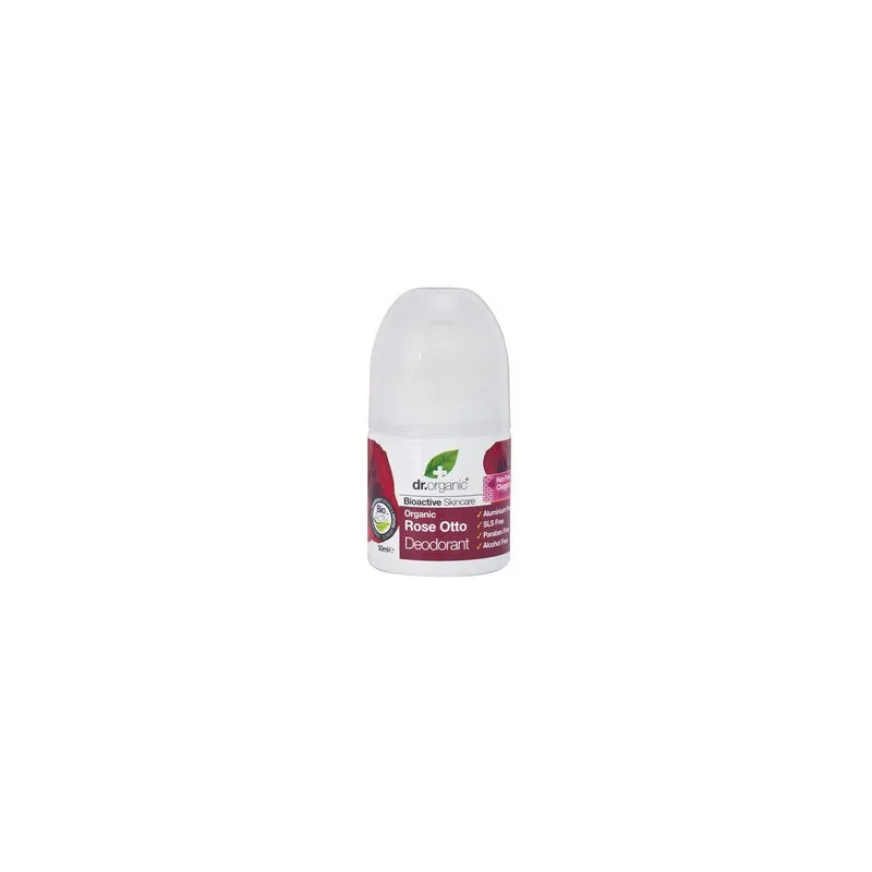 Dr Organic - Rose Otto Deodorant 50 ml, Deodorante Naturale con Estratto di  Rosa