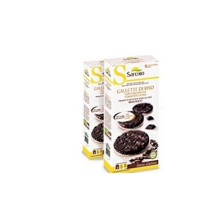 Sarchio Gallette Di Riso Con Cioccolato Fondente Bio 34g