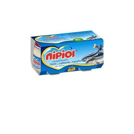 Nipiol Omogeneizzato Al Salmone Nasello E Verdure 2x80g