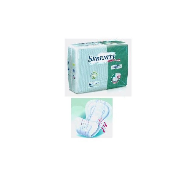 Serenity Pannolone Sagomato Softdry + Aloe 30 Pezzi